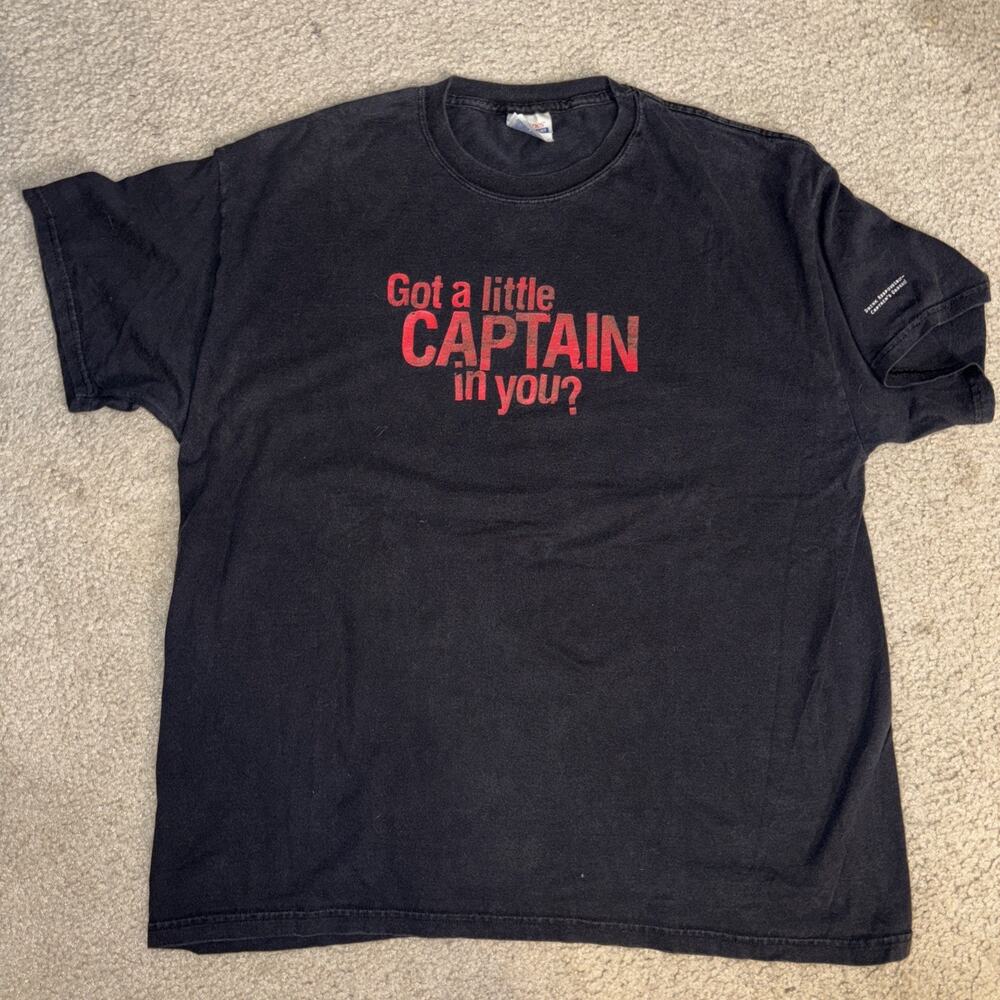 Y2K Captain Morgan Rum Promo T-shirt XL 23x28